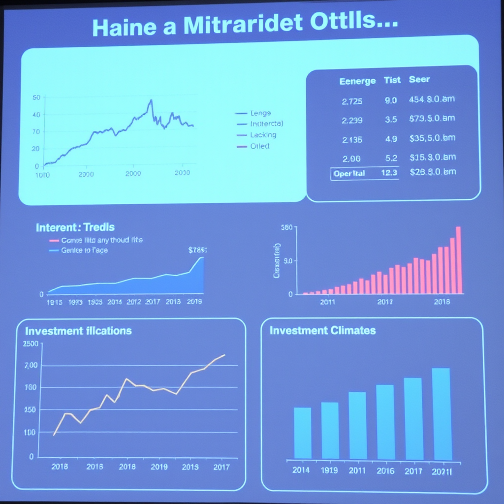 Canadian market outlook presentation showing economic indicators, interest rate trends, and investment climate analysis for informed decision making
